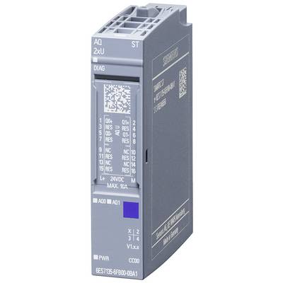 Un module de sortie numérique Siemens, numéro de modèle : 6ES7 135-6FB00-0BA1, destiné à être utilisé dans des systèmes d'automatisation. Les connexions et la plaque signalétique sont visibles.