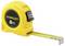 Ruban à mesurer jaune avec poignée noire, déplié sur environ 30 cm ; inscription 'STANLEY 8m'.