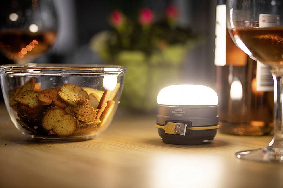 Brennenstuhl 1171540 Oli 0300 A LED Lampe de camping 350 lm à batterie 0.250 argent, noir, jaune-7