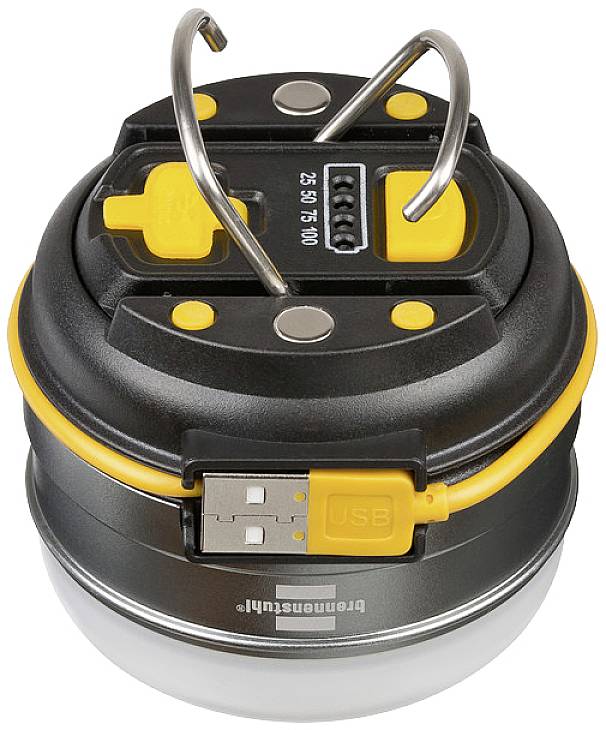 Brennenstuhl 1171540 Oli 0300 A LED Lampe de camping 350 lm à batterie 0.250 argent, noir, jaune-5
