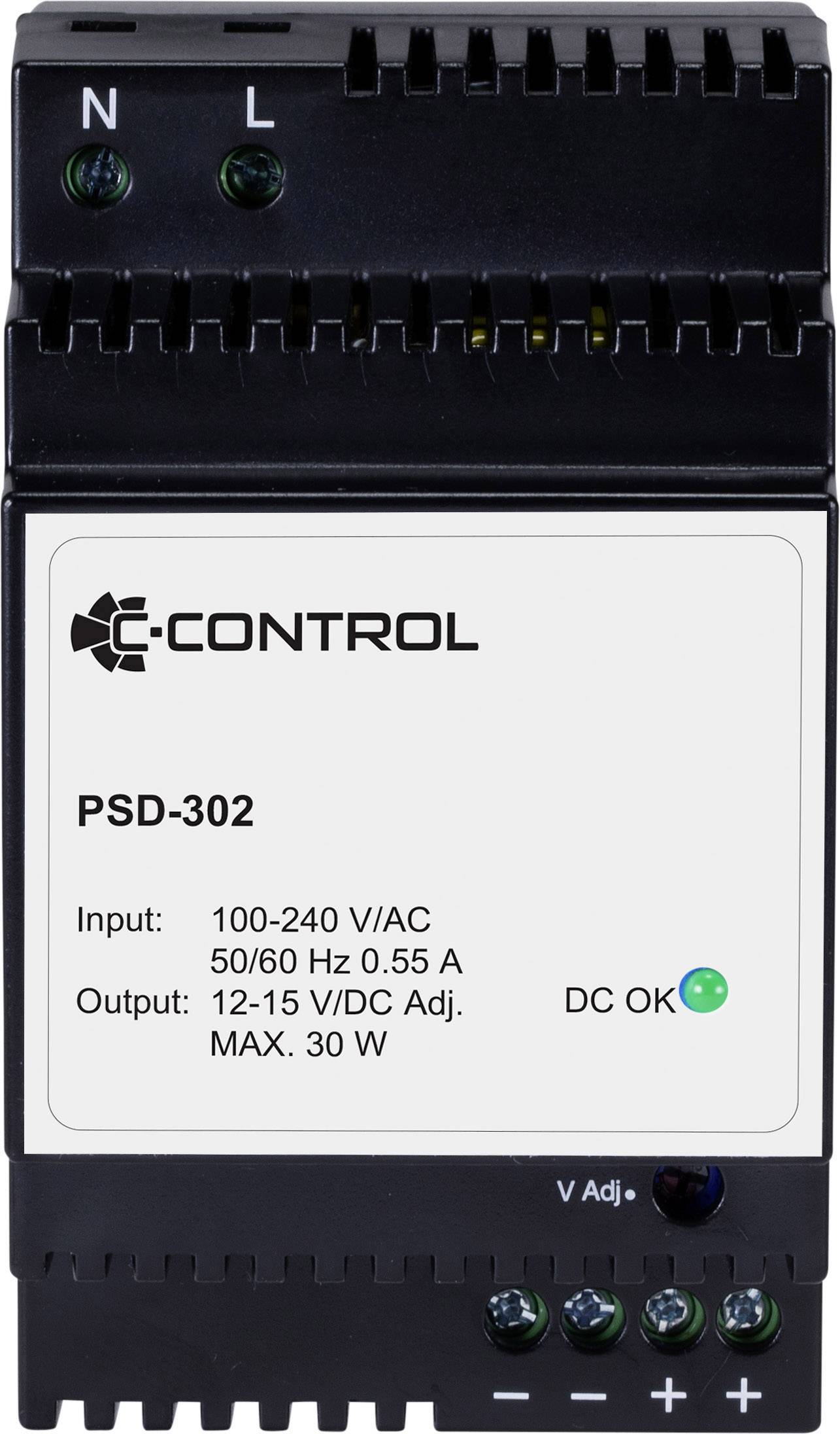 Alimentation rail DIN C-Control PSD-302 12 V/DC 2.5 A 30 W 1 x 1 pc(s)