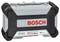 Coffret à outils Bosch noir avec couvercle gris ; inscription 'BOSCH' en rouge. Contient 35 pièces. Logos 'Impact Control' et 'Highly Robust'.