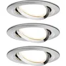 Paulmann 93483 Nova Spot encastrable jeu de 3 LED LED 6 W fer (brossé)