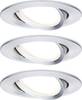 Paulmann 93451 Nova Spot encastrable jeu de 3 LED LED 18 W Aluminium (tourné)