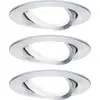 Paulmann 93451 Nova Spot encastrable jeu de 3 LED LED 18 W Aluminium (tourné)