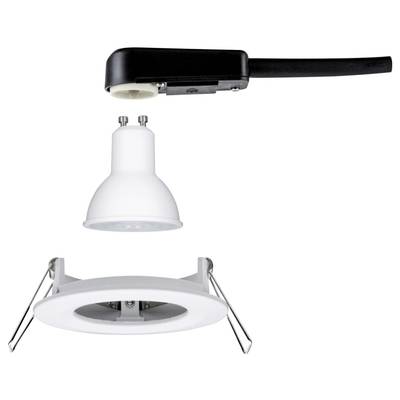 Plafonnier LED démontable avec supports extensibles, douille GU10 et câble directement raccordé, prêt à être installé.