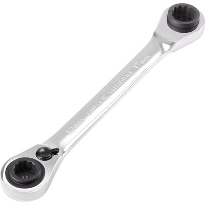 'Clé à double anneau avec cliquet, taille 13 mm.'