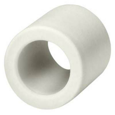 Tube cylindrique blanc en plastique avec une grande ouverture centrale.
