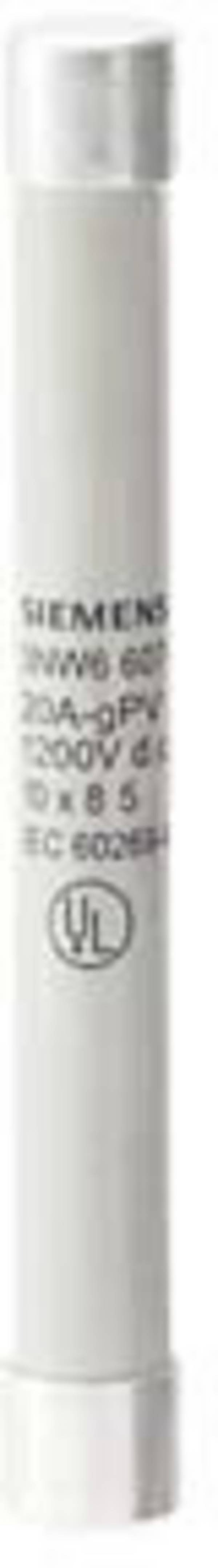 Fusible photovoltaïque (l x H) 10 mm x 85 mm 12 A 1500 V Siemens 3NW6606-4 10 pc(s)
