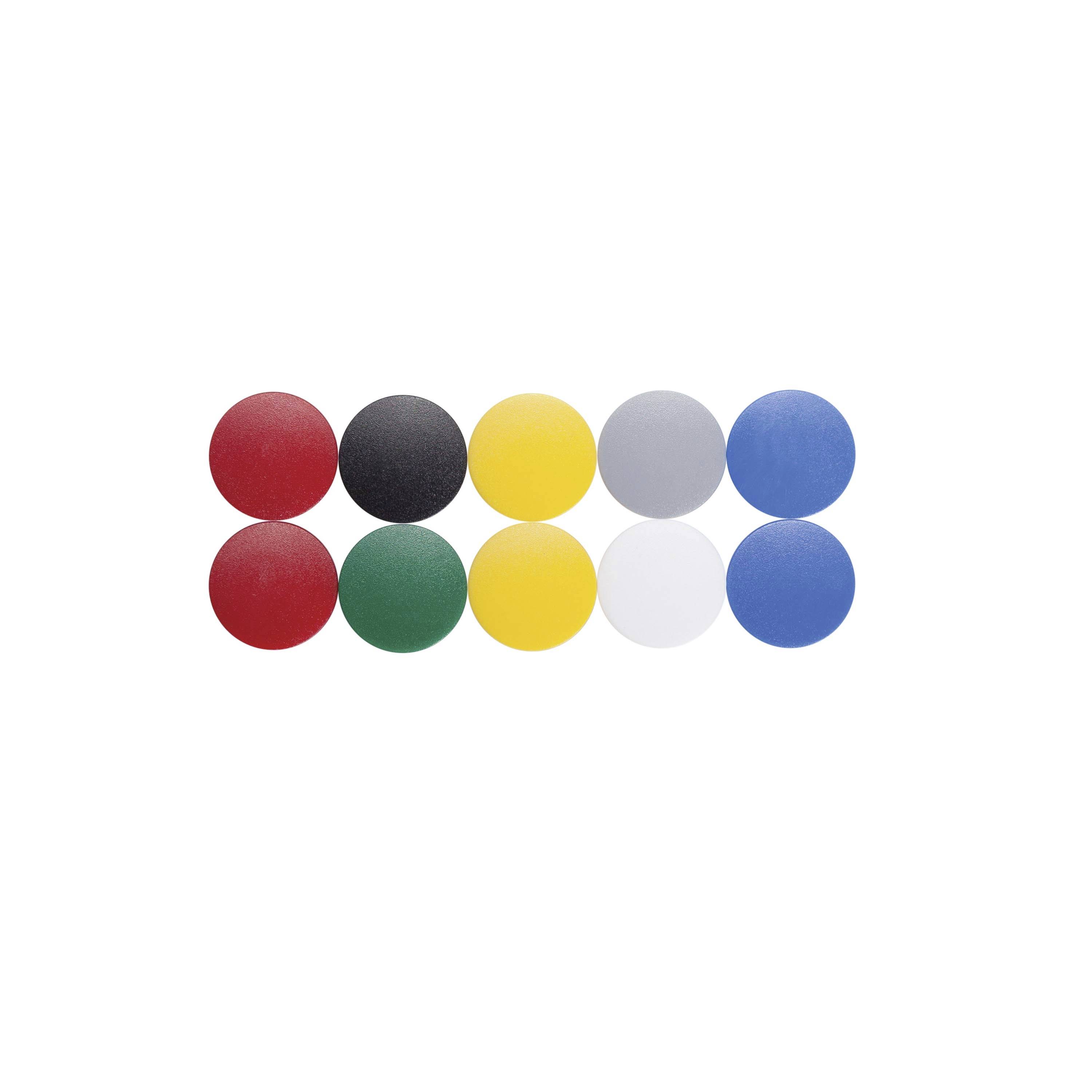 Maul Aimant MAULsolid (Ø x H) 24 mm x 8 mm rond jaune, rouge, bleu, blanc, vert, gris, noir 10 pc(s) 6162499