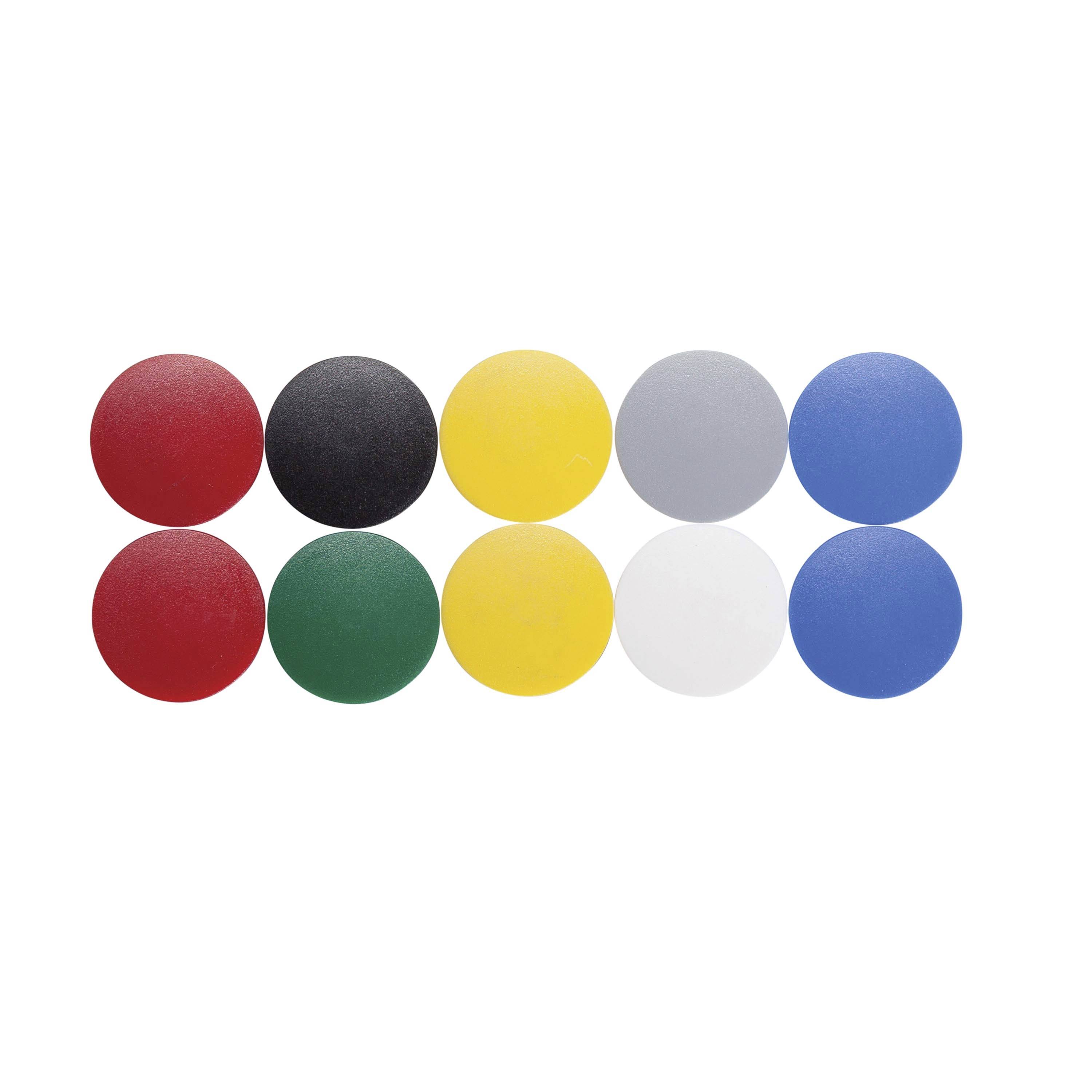 Maul Aimant MAULsolid (Ø x H) 32 mm x 8.5 mm rond jaune, rouge, bleu, blanc, vert, gris, noir 10 pc(s) 6163299