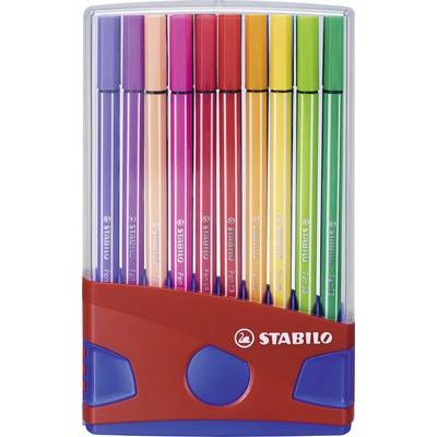 STABILO Feutres STABILO Pen 68 ColorParade 6820-04 couleurs diverses 1 mm  N/A 20 pc(s) - Conrad Electronic France