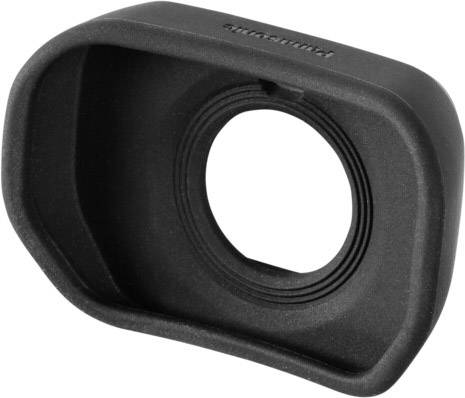 Œilleton noir pour appareil photo, offrant une protection contre la lumière et un confort lors de la visée à travers le viseur.