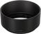 Couvercle cylindrique en plastique noir pour lentille. Marquage 'H-H025' visible sur la face inférieure.