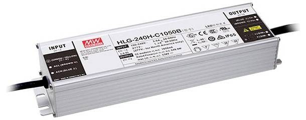 MEAN WELL HLG-240H-C700B Driver de LED à courant constant 249.9 W 700 mA 178 - 357 V/DC fonction dimmeur 3 en 1, montage-0