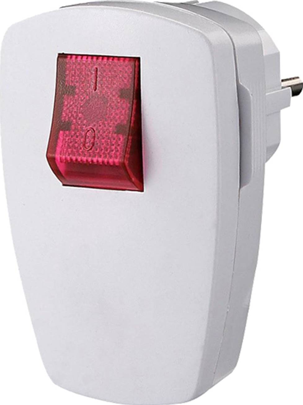 Bachmann 911.273 Fiche électrique mâle avec terre plastique avec interrupteur 250 V blanc IP20-0