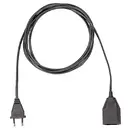 Bachmann 233.186 alimentation Rallonge 2.5 A noir 5.00 m H03VVH2-F 2X 0,75 mm²