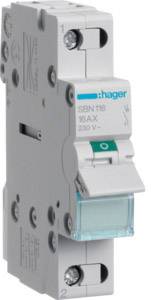 Module d'interrupteur gris 16 A 230 V Hager SBN116