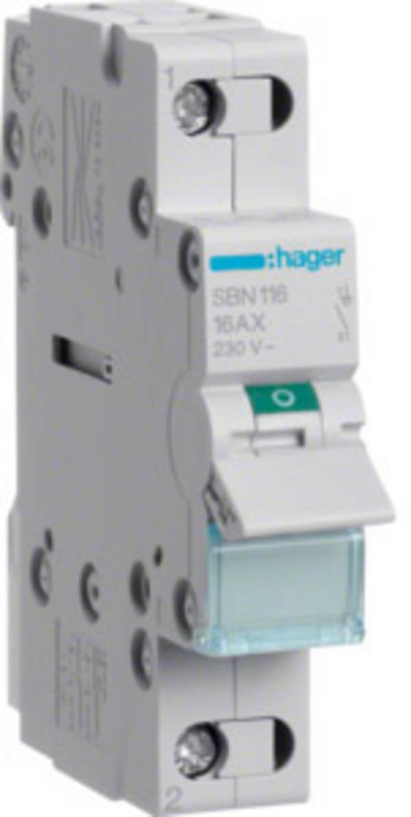 Module d'interrupteur   gris   16 A  230 V  Hager SBN116