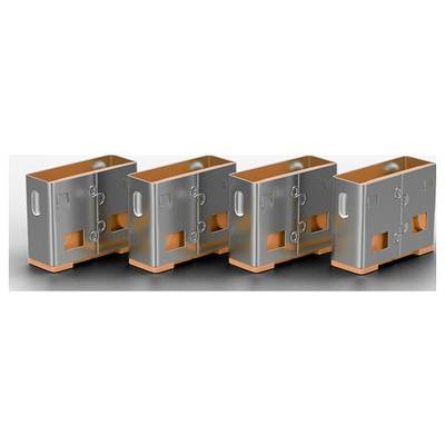LINDY Verrouillage de port USB USB-Lock jeu de 10 orange fermeture à clé sans clé 40463-1