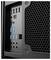 Gros plan du panneau arrière d'une tour de PC de bureau montrant plusieurs ports USB, des prises audio, l'Ethernet et une grille de ventilation en nid d'abeille.
