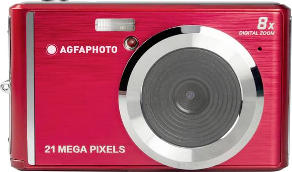 AgfaPhoto DC5200 Appareil photo numérique 21 Mill. pixel Zoom optique: 0 x rouge, argent  batterie intégrée, avec flash intégré