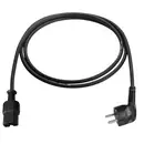 AS Schwabe 70873 alimentation Câble de raccordement noir 2.00 m