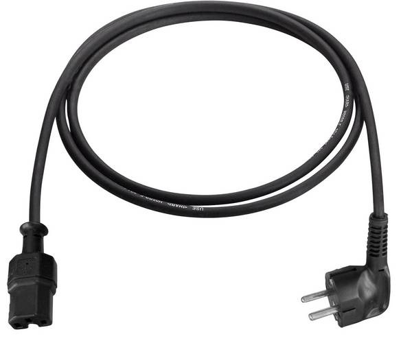 AS Schwabe 70873 alimentation Câble de raccordement noir 2.00 m