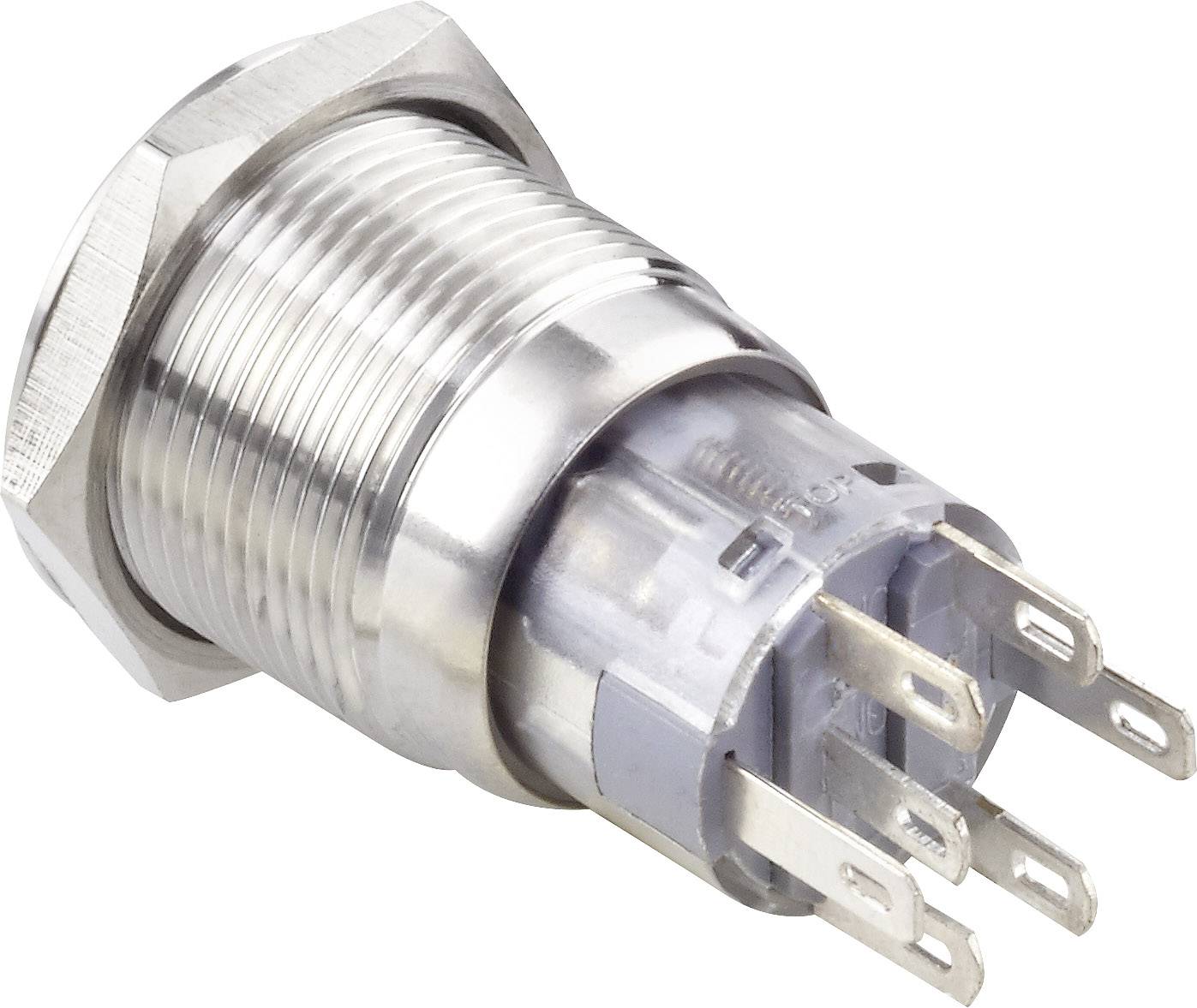 Un connecteur métallique rond fileté présentant plusieurs contacts de connexion. Il est fréquemment utilisé dans les appareils électriques pour établir une connexion.