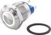 TRU COMPONENTS TC-7494664 TC-GQ12-AF-10E/J/W/12V/S Bouton-poussoir antivandalisme 48 V/DC 2 A 1 x Off/(On) à rappel blanc IP65 1 pc(s)