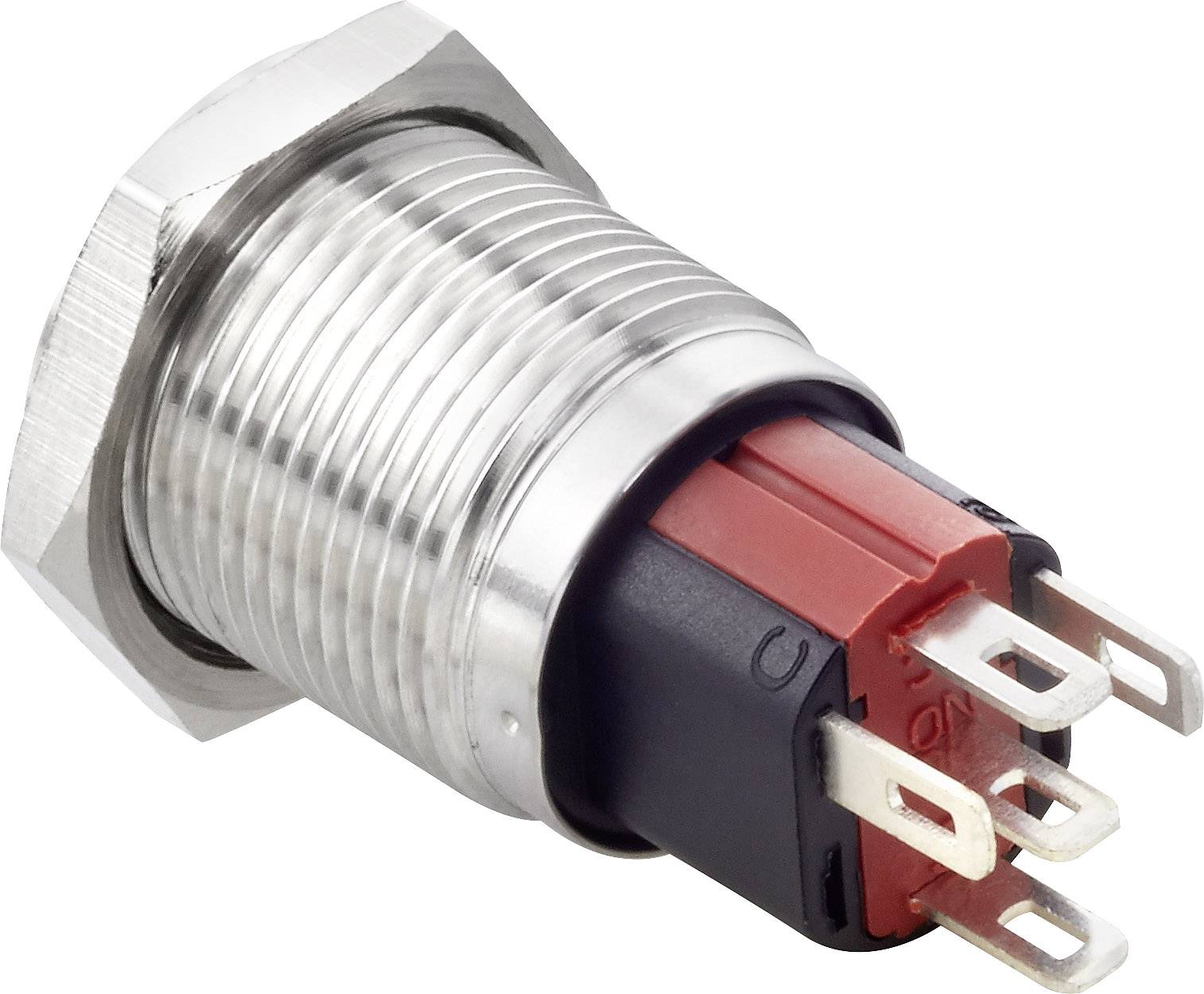 TRU COMPONENTS TC-7494768 TC-GQ16-KF-11D/J/B/12V/S Interrupteur antivandalisme 48 V/DC 2 A 1 x Off/(On) à rappel bleu IP-1