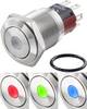 TRU COMPONENTS TC-7494776 TC-GQ16-KF-11D/J/41RGB/12V/S Interrupteur antivandalisme 48 V/DC 2 A 1 x Off/(On) à rappel rouge, vert, bleu, RVB IP65 1 pc(s)