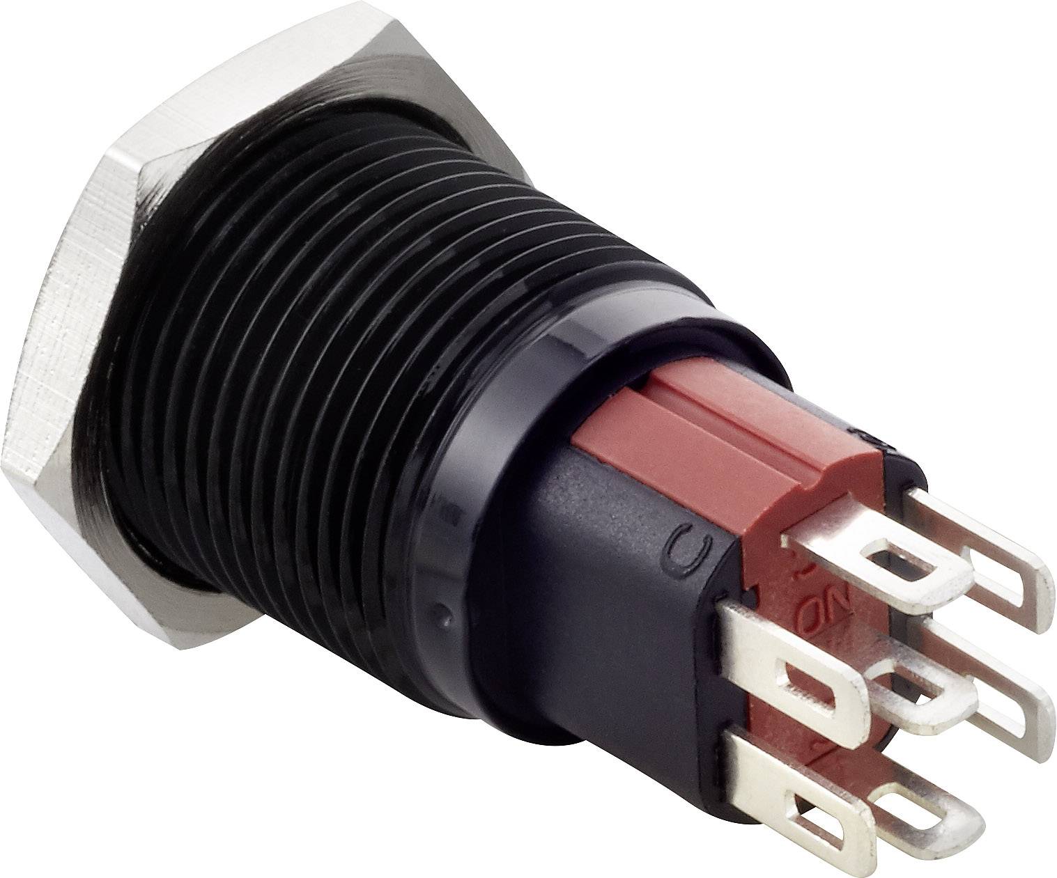 TRU COMPONENTS TC-7495088 TC-GQ16-KH-11E/J/41RGB/12V/A Interrupteur antivandalisme 48 V/DC 2 A 1 x Off/(On) à rappel rou-1