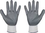 Gants de protection en polyamide avec revêtement nitrile gris, taille 10