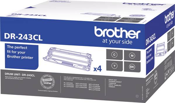 Brother  Tambour  DR-243CL  DR243CL  d'origine  noir, cyan, magenta, jaune  18000 pages