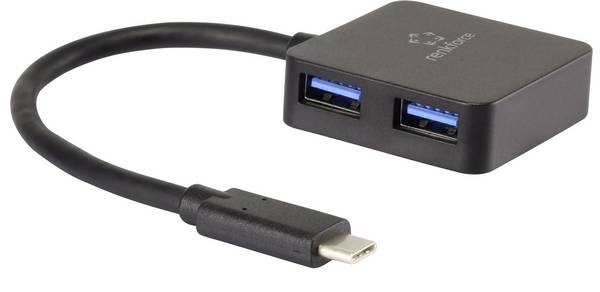 Renkforce RF-3754006 Hub USB 4 ports USB-A USB 3.0 5 GBit/s  noir