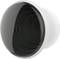 Un appareil réseau noir et rond avec des côtés blancs, probablement un point d'accès Wi-Fi ou une antenne de routeur.
