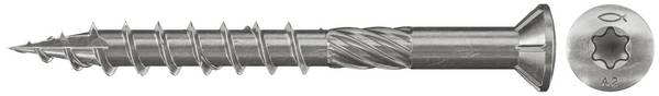 Fischer 660608  Vis terrasse 5 mm 60 mm 6 pans    acier inoxydable  500 pc(s)