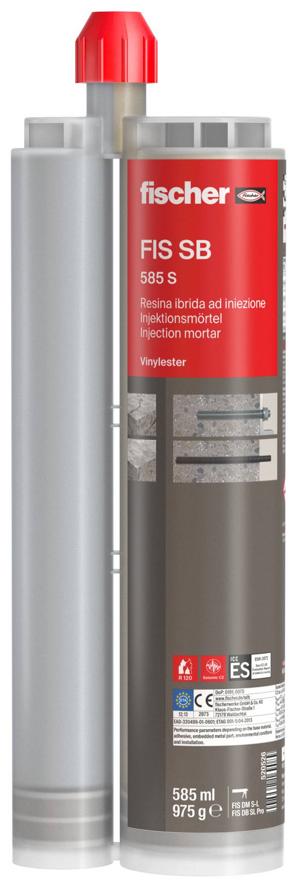 Fischer mortier FIS SB 585 S 520526 585 ml
