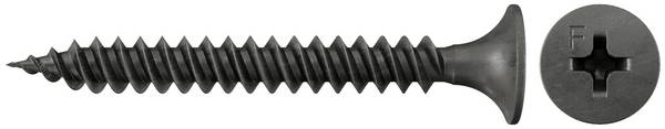Fischer 40603  Vis pour plaques de plâtre 3.5 mm 25 mm cruciforme     trempé, phosphaté 1000 pc(s)