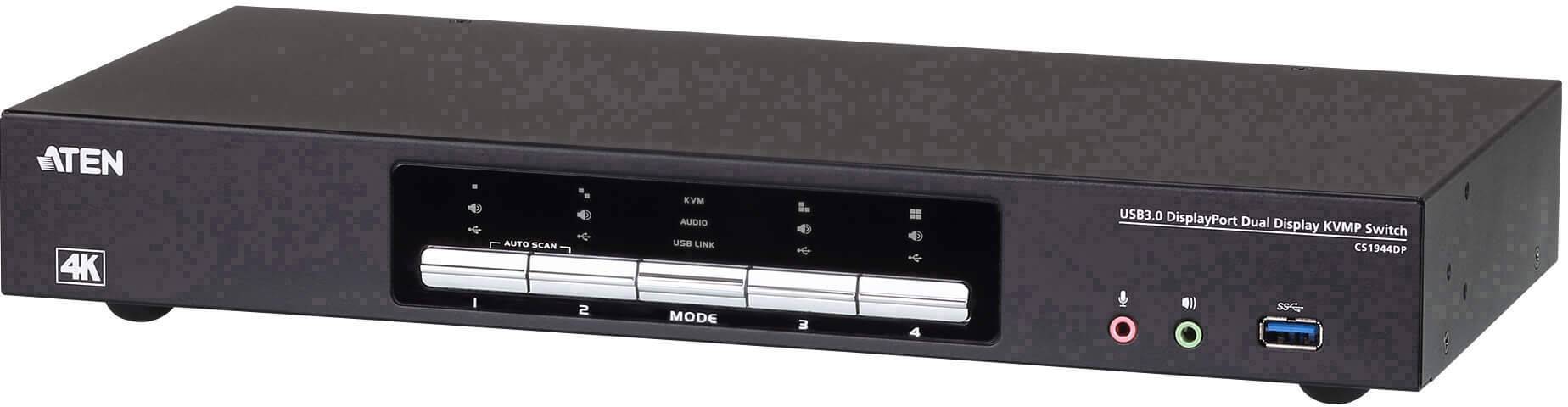 ATEN CS1944DP Commutateur KVMP à 2 affichages DP 4K, 4 ports USB 3.0-0