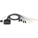 Commutateur KVM ATEN CS22DP-AT Display-Port 4096 x 2160 Pixel 1 pc(s)