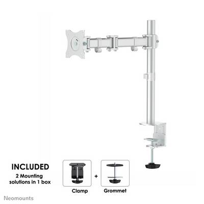 Neomounts NM-D135SILVER Support de table pour écran 1 Écran(s) 25,4 cm (10") - 76,2 cm (30") argent inclinable, mobile-8
