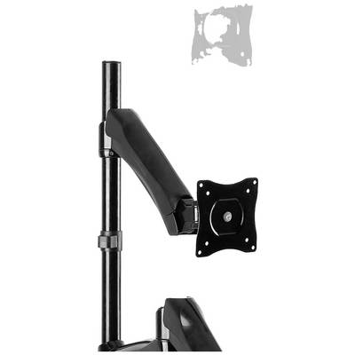 Neomounts FPMA-D500KEYB Support de table pour écran 1 Écran(s) 25,4 cm (10") - 68,6 cm (27") noir réglable en hauteur, t-2