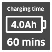 Temps de charge 60 min
