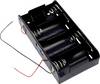 Support de pile 4x LR20 (D) Takachi SN 1-4 raccordement par fils (L x l x H) 137.4 x 71.6 x 28.5 mm 1 pc(s)