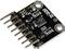 Un module de capteur avec plusieurs broches pour connexions électroniques. Sur un circuit imprimé noir, de petits composants électroniques sont fixés.