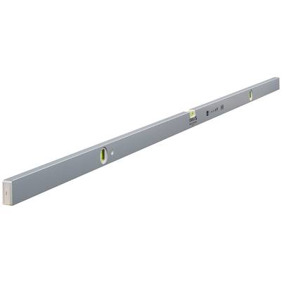 Niveau à bulle en métal à trois fioles, utilisé pour vérifier l'alignement horizontal ou vertical lors de travaux de construction.