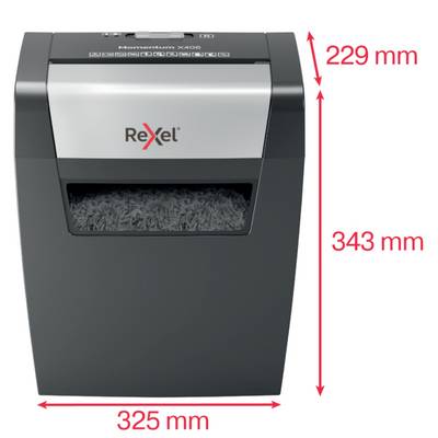 Destructeur de documents Rexel Momentum X406 6 feuille(s) micro-découpage 4 x 28 mm P-4 15 l Détruit également les agraf-6
