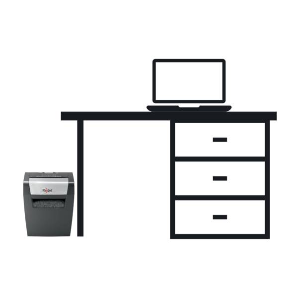 Rexel Momentum X308 Destructeur de documents destruction par particules 5 x 42 mm 15 l Nombre de pages (max.): 8 feuille-2